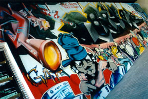 The main club
mural